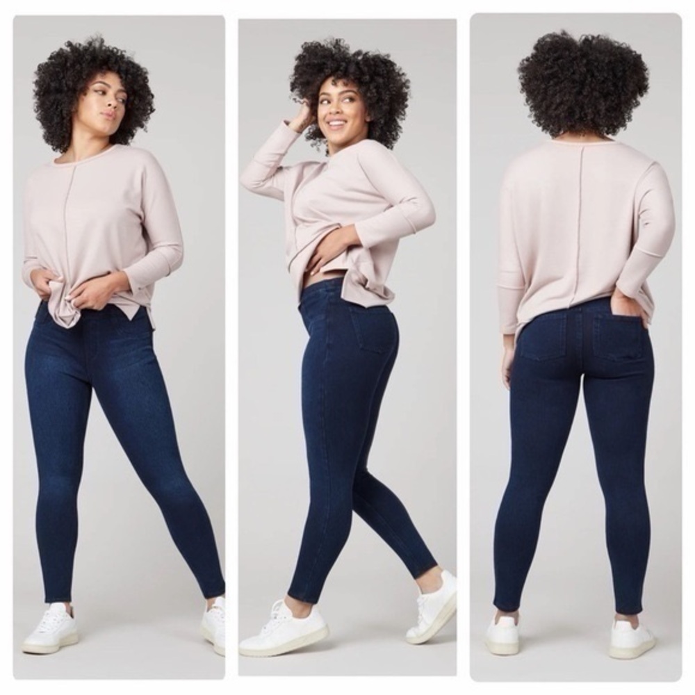 SPANX Jean-ish Skinny Shaping Legging Dark Wash Jeans Size 1x